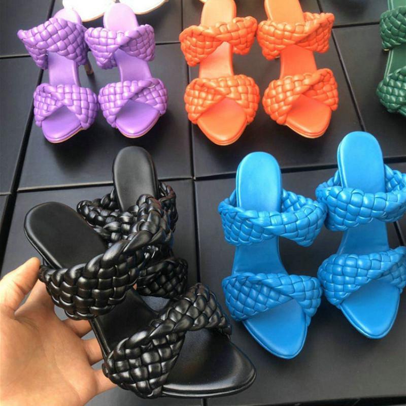 Slippers Summer European Catwalk High-heeled Leather Woven Large Size Fashion Personality Color Female Sandals And, Blue
Slippers Summer European Catwalk High-heeled Leather Woven Large Size Fashion Personality Color Female Sandals And, Blue