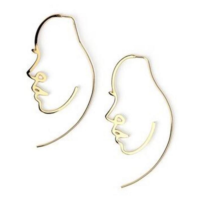 Stud Minimalist Abstract Art Face Long Earrings For Women Zinc Alloy Jewelry Gold Silver Color Figure Human Geometric, Golden;silver
Stud Minimalist Abstract Art Face Long Earrings For Women Zinc Alloy Jewelry Gold Silver Color Figure Human Geometric, Golden;silver