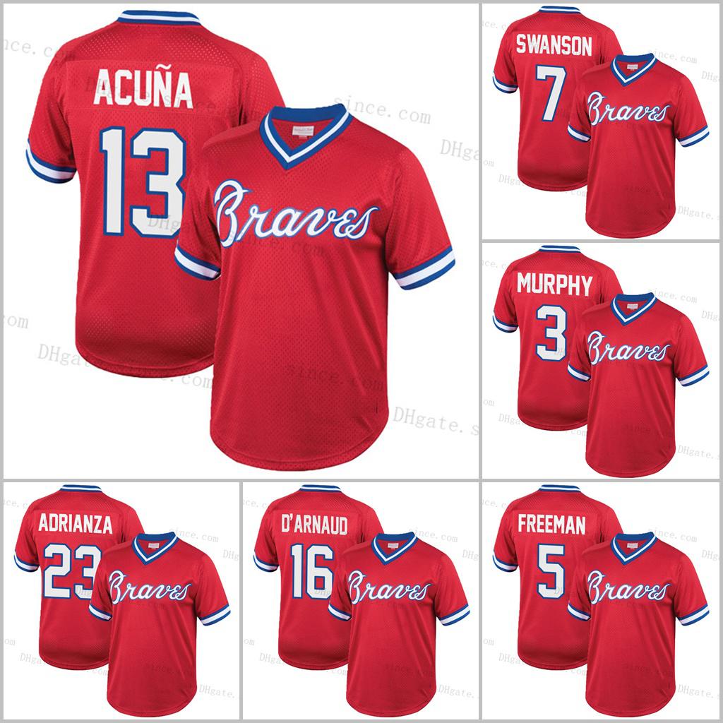 1980 Braves Jerseys Custom Atlanta 13 Ronald Acuna Jr. Acuña 5 Freddie Freeman 7 Dansby Swanson 1 Ozzie Albies 3 Dale Murphy Chipper Jones, Blue;black
1980 Braves Jerseys Custom Atlanta 13 Ronald Acuna Jr. Acuña 5 Freddie Freeman 7 Dansby Swanson 1 Ozzie Albies 3 Dale Murphy Chipper Jones, Blue;black