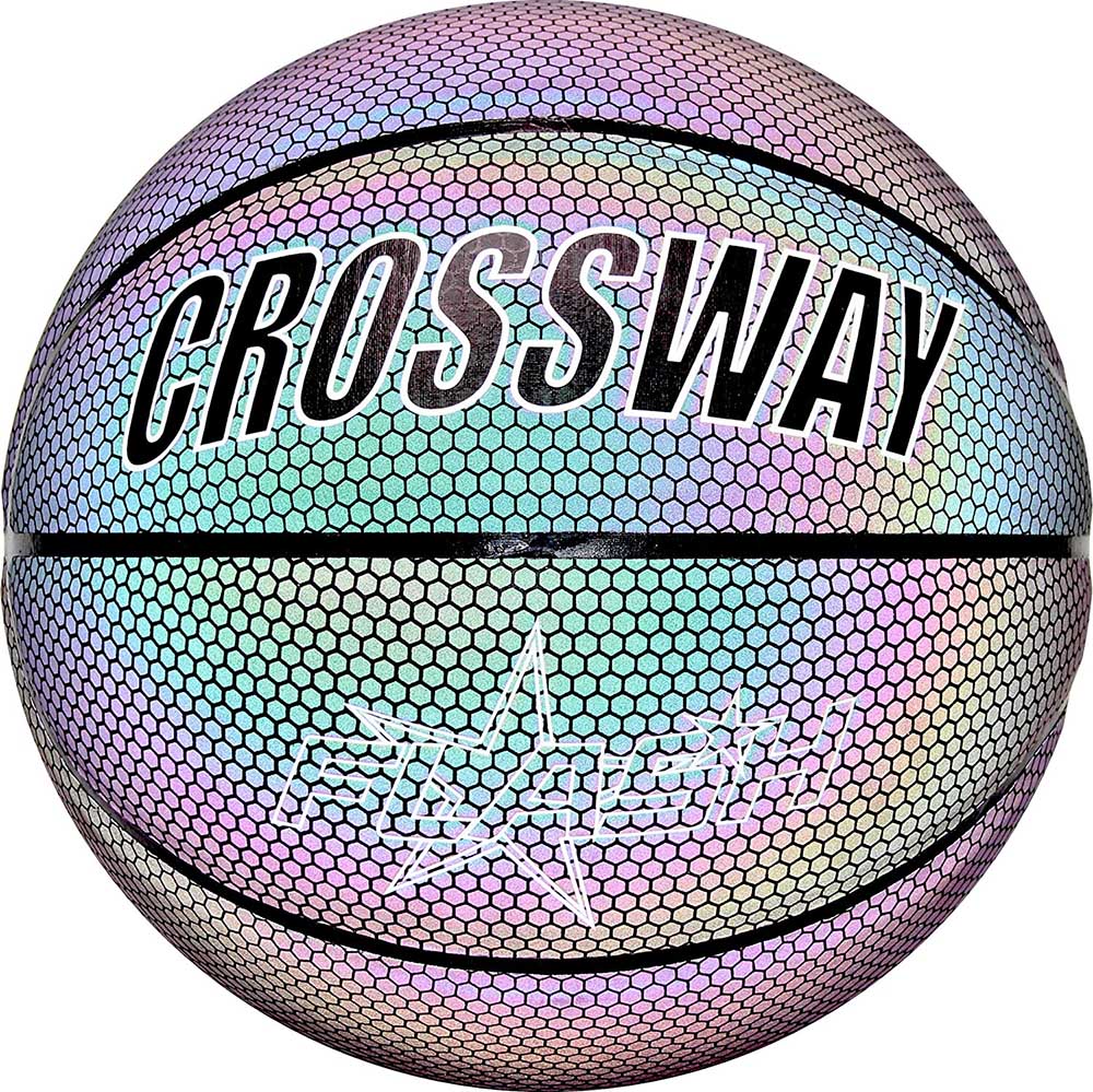 Mini Small Reflective Basketball Holographic Luminous 5 Inches Ball Hand Size Pocket Balls Gift for Basket Fans Inflated Shipped