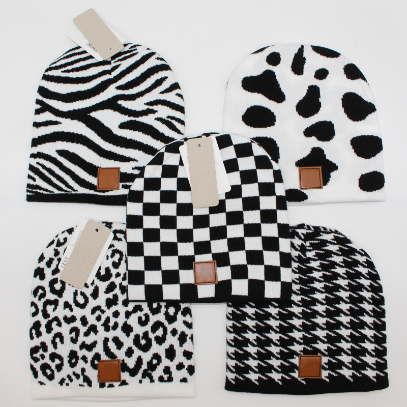 Black Checkerboard Women Beanie Couple Street Dance Hip Hop Check Leopard Print Cold Hat Men Ladies Trendy Warm Woolen Hat Headband, 12
Black Checkerboard Women Beanie Couple Street Dance Hip Hop Check Leopard Print Cold Hat Men Ladies Trendy Warm Woolen Hat Headband, 12
