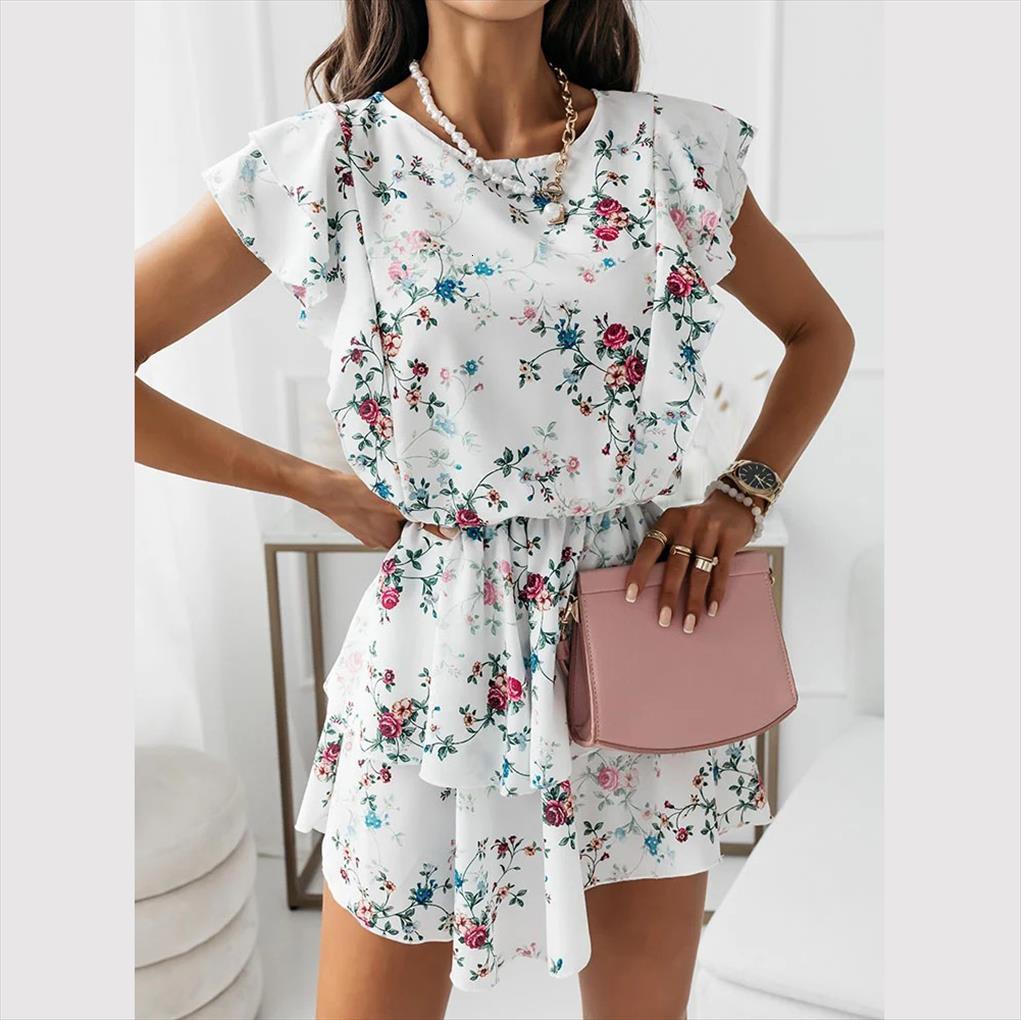 casual loose printed womens dress o neck ruffle sleeveless fashion summer floral cascading mini tank, Black;gray
casual loose printed womens dress o neck ruffle sleeveless fashion summer floral cascading mini tank, Black;gray