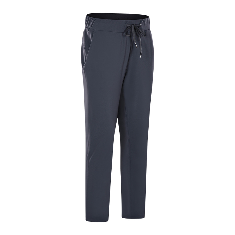 081-Mid Rise Jogger Straight-Leg Pant Relaxed Fit Women Yoga Pants Drawcord Sweatpants Sweat-wicking Fitness Trousers