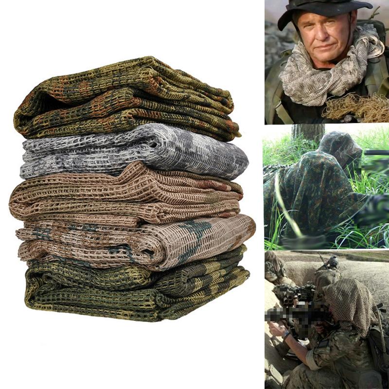 190*90cm Scarf Military Camouflage Mesh Sniper Face Veil Tactical Camping Hunting Multi Purpose Hiking Scarves Cycling Caps & Masks, Black
190*90cm Scarf Military Camouflage Mesh Sniper Face Veil Tactical Camping Hunting Multi Purpose Hiking Scarves Cycling Caps & Masks, Black