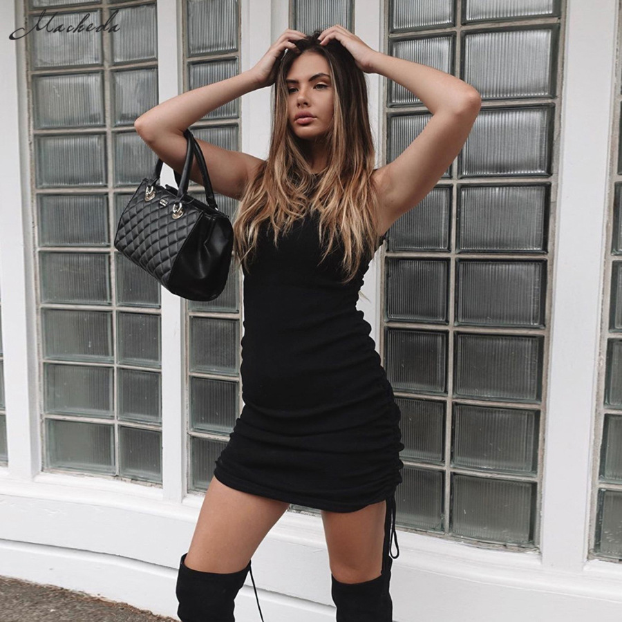 2021macheda summer solid casual vacation slim dress women knitting o neck sleeveless fashion skinny lady mini wrap dress new, Black;gray
2021macheda summer solid casual vacation slim dress women knitting o neck sleeveless fashion skinny lady mini wrap dress new, Black;gray