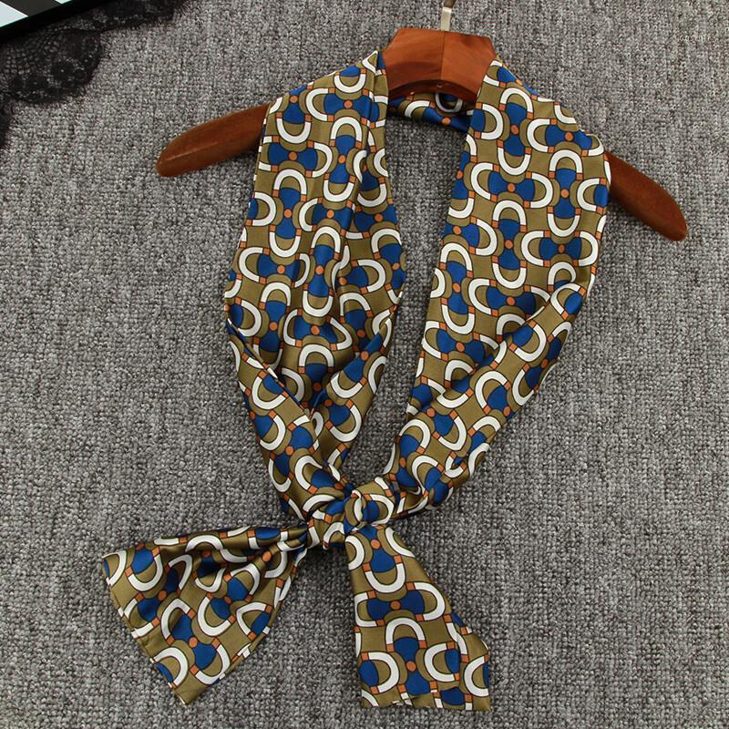 Scarves Summer Long Narrow Bag Strip Small Towels Tie Chain Design Scarf Women Fashion Ladies Printing Female Silk, Blue;gray
Scarves Summer Long Narrow Bag Strip Small Towels Tie Chain Design Scarf Women Fashion Ladies Printing Female Silk, Blue;gray
