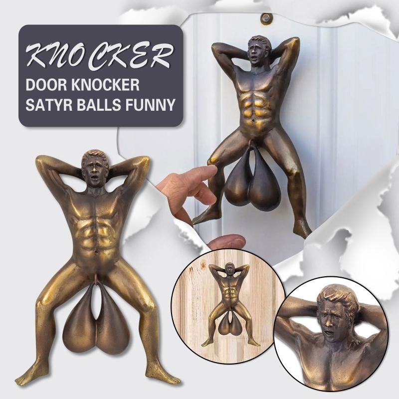 Decorative Objects & Figurines Creative Men Spoof Doorbell Sounds Funny Home Door Knocker Resin Handicraft Pendant Wall Decor Hanging