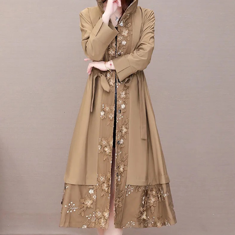 Women's Leather & Faux long women trench coat spring fashion singble breated floral embrpidy thin women's blouse outwear 9Q4H, 1# shoe box
Women's Leather & Faux long women trench coat spring fashion singble breated floral embrpidy thin women's blouse outwear 9Q4H, 1# shoe box