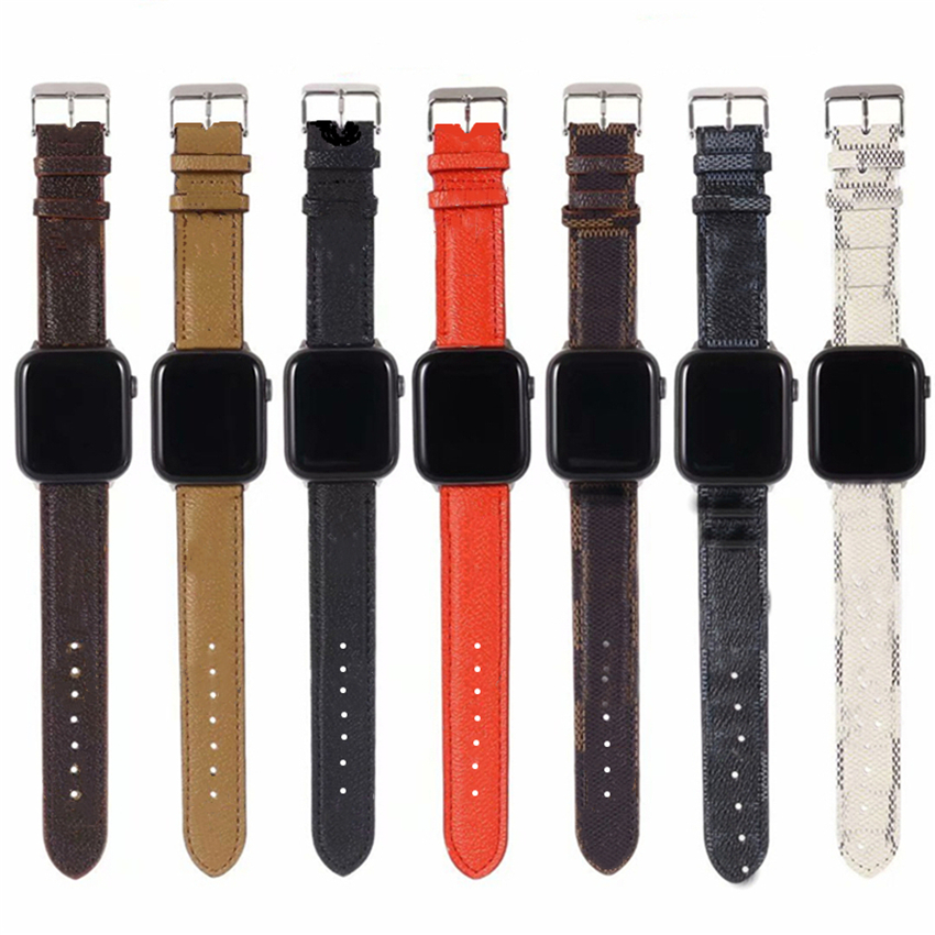 Luxurys Designers Bands Straps for Apple Watch iWatch 123456 se PU Leather Smart Wristbands 38/40mm 42/44mm DHL
Luxurys Designers Bands Straps for Apple Watch iWatch 123456 se PU Leather Smart Wristbands 38/40mm 42/44mm DHL