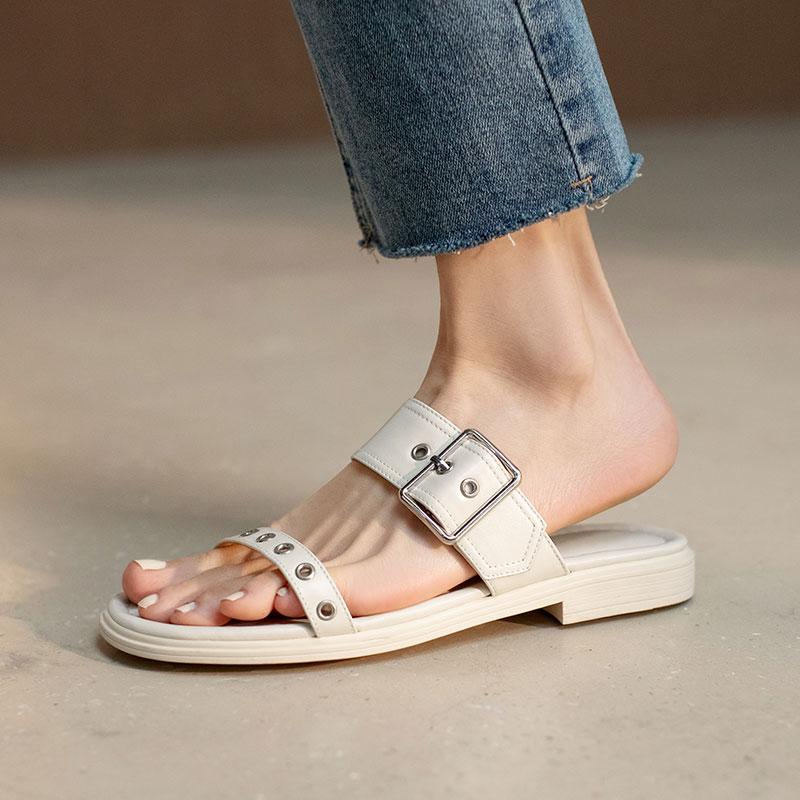 Slippers EOEODOIT Women Summer Casual Leather Low Heel Sandals Open Toe Buckle Adjust Outside Slides Shoes, Beige
Slippers EOEODOIT Women Summer Casual Leather Low Heel Sandals Open Toe Buckle Adjust Outside Slides Shoes, Beige