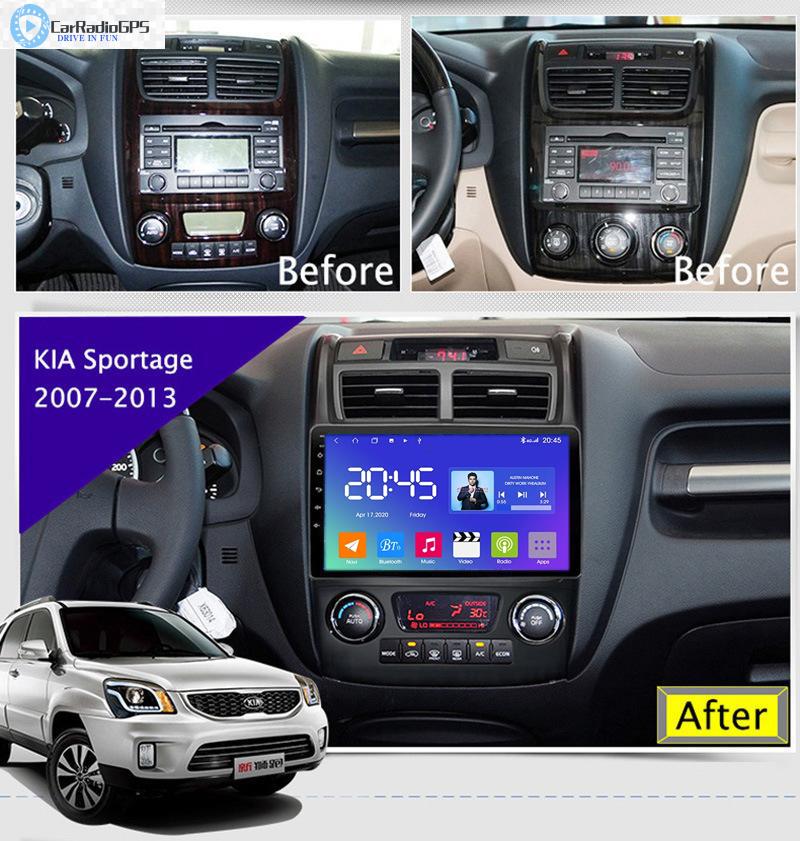 Android 10 Car dvd Gps Navigation Player for Kia SPORTAGE 2007 2008 2009 2010-2013 9 inch Screen Head Unit Multimedia System Radio