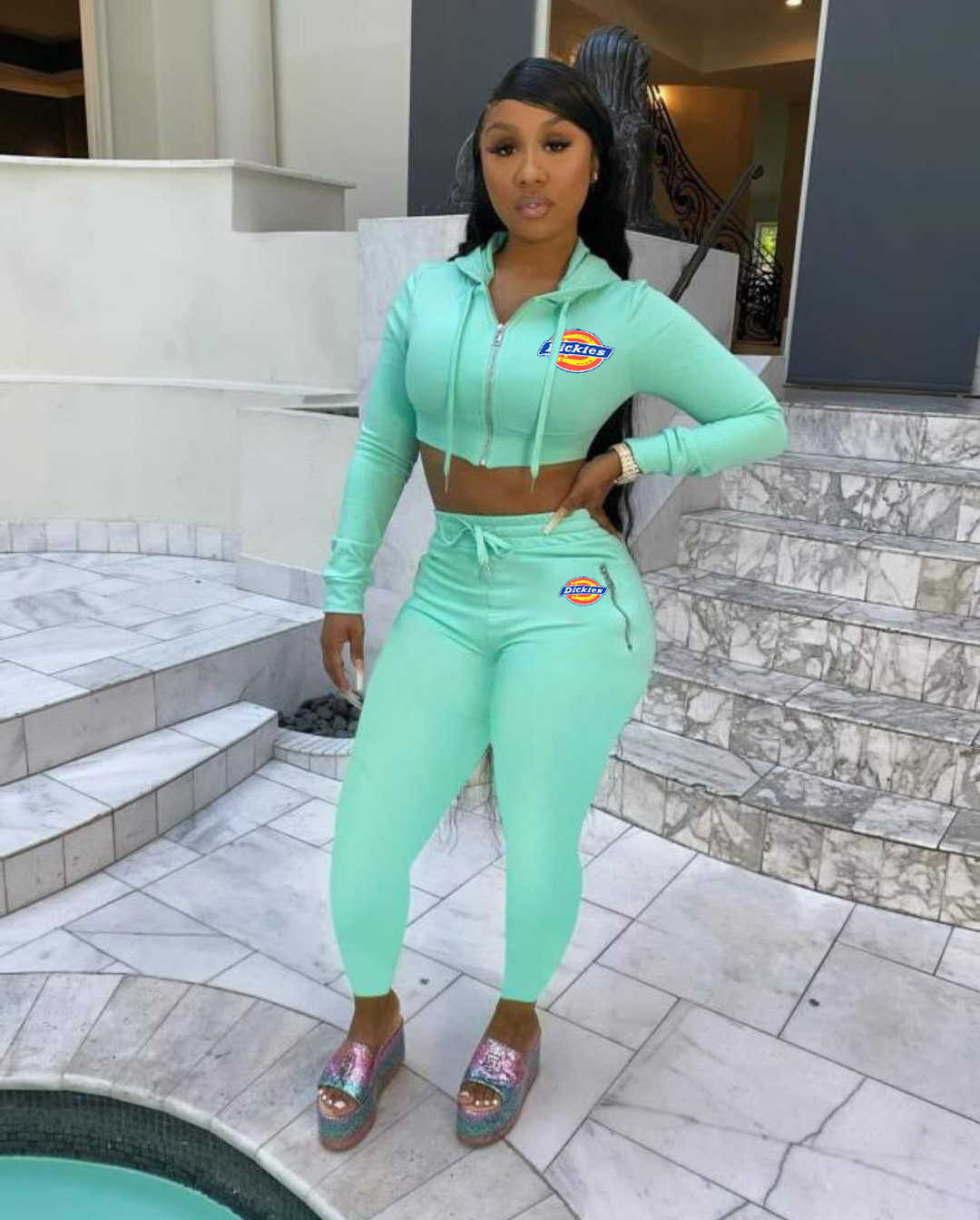 Women's Clothing Women Designers pant Clothes 2023 autumn winter Hoodie zipper printed short sleeve shorts two-piece set