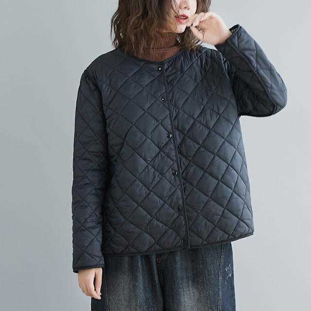 Aransue Lightweight Cotton Padded Jacket Female Short Coat Autumn And Winter Fashionable Two Side Wearing Thin Top 211008
