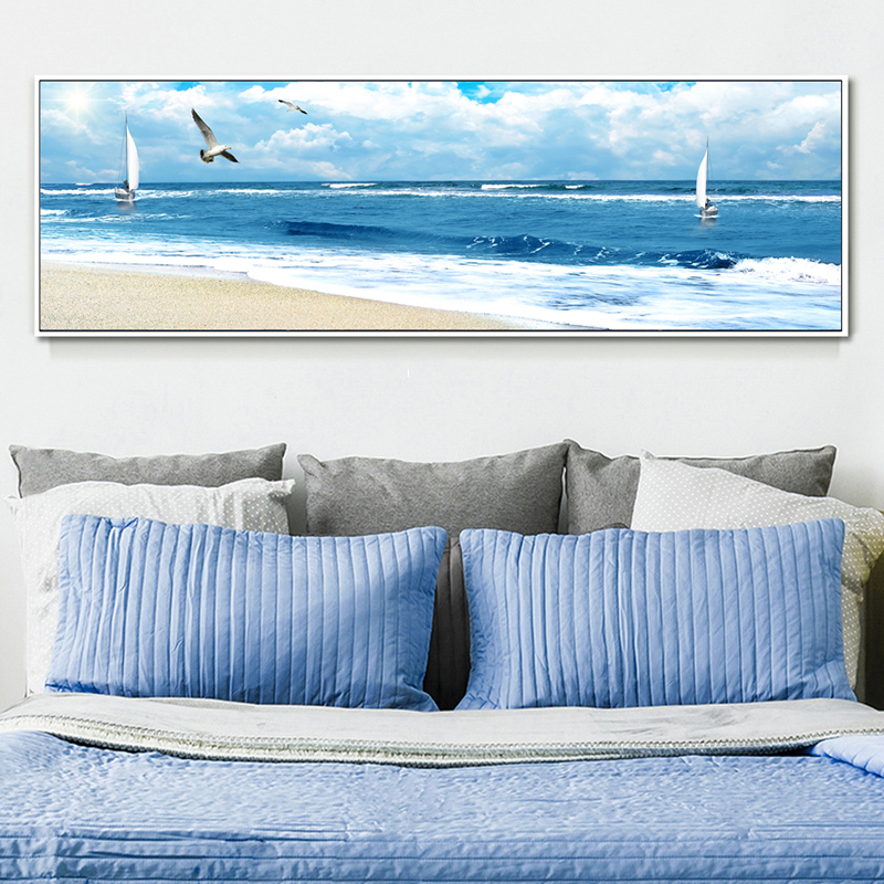 Wall Art Pictures Pink Clouds Seascape Paintings Posters and Prints Pictures For Living Room Landscape Modern Art