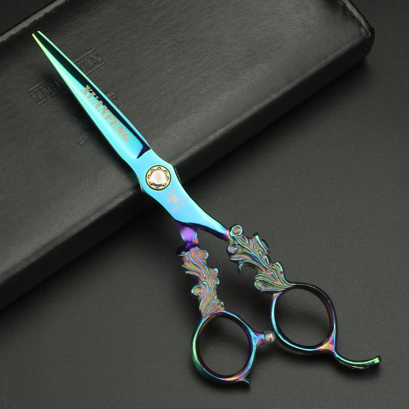 Hair Scissors 6" Professional Hairdressing Set Japanese Steel Sharp Cutting Thinning Shear For Barber Salon Home