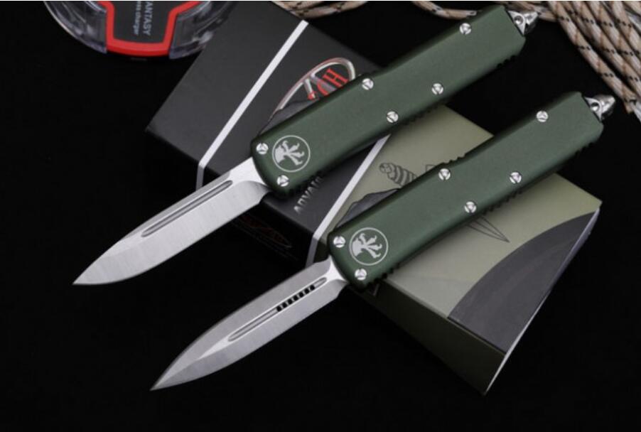 CNC AUTO micro tech UT 85 automatic knife Sharp blade green handle camping hunting knife outdoor tools collection
CNC AUTO micro tech UT 85 automatic knife Sharp blade green handle camping hunting knife outdoor tools collection