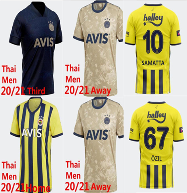 High-quality 2021 Fenerbahce soccer jerseys 20 21 CAMISETAS DE FTBOL home Mesut Ozan Tufan Perotti Samatta Camiseta football shi