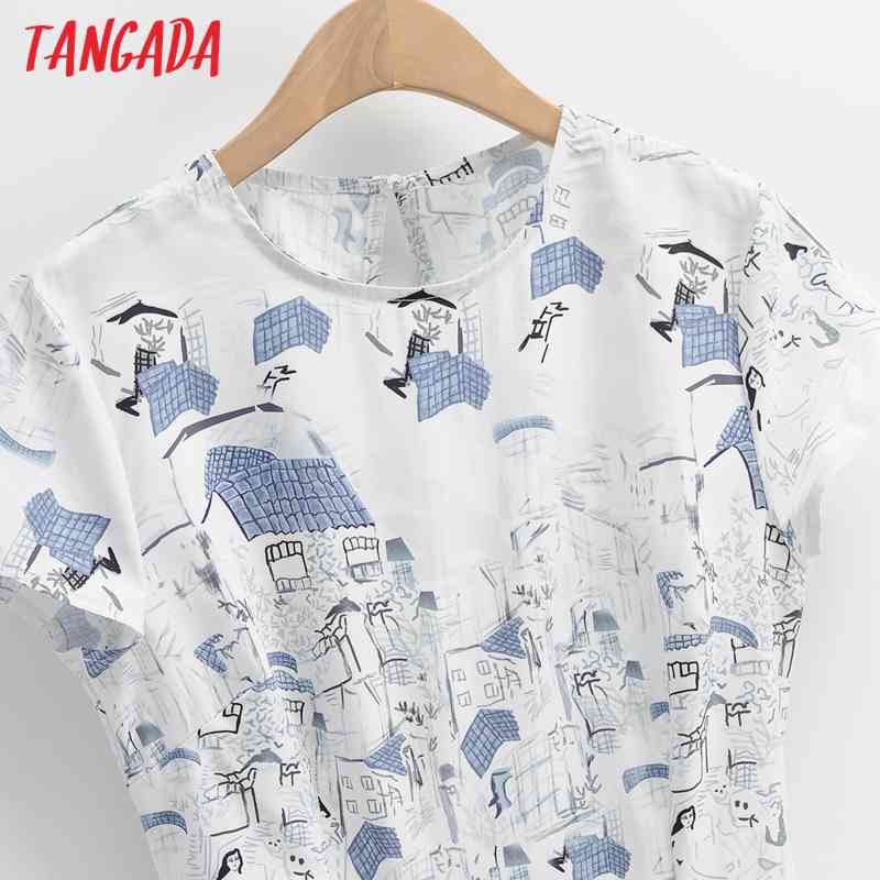 Summer Women Print Backless Beach Short Sleeve Ladies Midi Dress Vestidos 1F95 210416