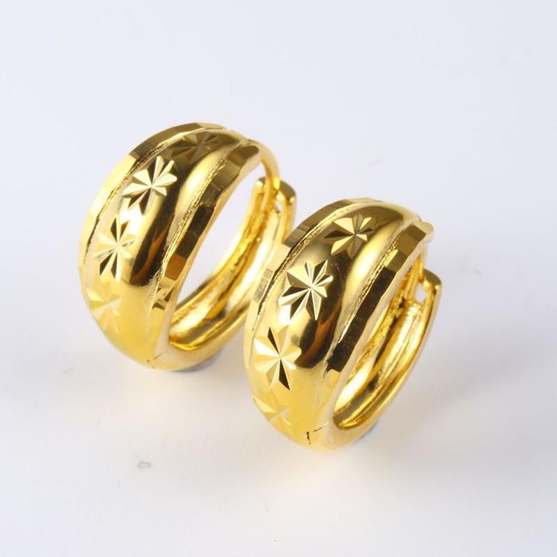 Hoop & Huggie Stars Carved Earrings 24K Gold Classic Womens Accessories Gift Diameter 20mm
Hoop & Huggie Stars Carved Earrings 24K Gold Classic Womens Accessories Gift Diameter 20mm