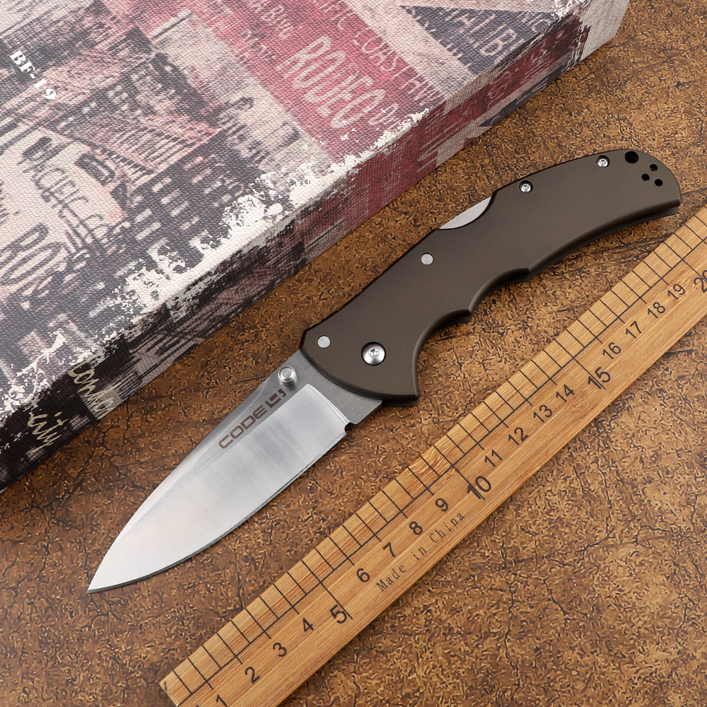 2020Cold Steel Code 4 Mark S35VN Blade Aluminum Handle Outdoor Tactical Camp Hunt Survival EDC Tool Pocket Kitchen Folding Knife
2020Cold Steel Code 4 Mark S35VN Blade Aluminum Handle Outdoor Tactical Camp Hunt Survival EDC Tool Pocket Kitchen Folding Knife