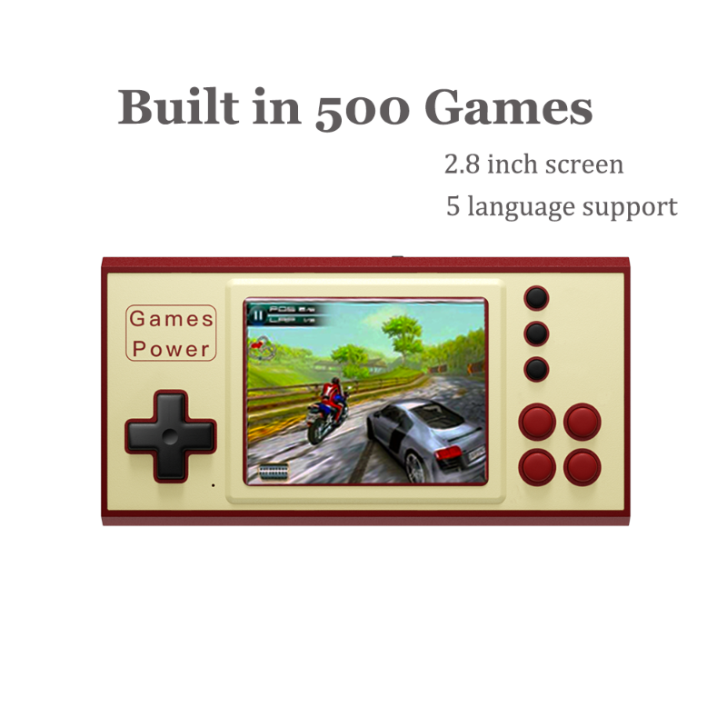 Portable Game Players Mini Consoles 8Bit Handheld Consola With 500 Retro Classic Juegos 2.8 Inch Video Portatil