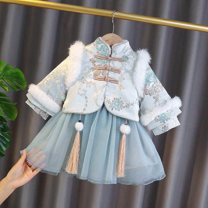 Jackets Chinese Traditional Year's Clothing Kids Jacket Girls Coat Little Baby Winter Clothes Fall, Blue;gray
Jackets Chinese Traditional Year's Clothing Kids Jacket Girls Coat Little Baby Winter Clothes Fall, Blue;gray