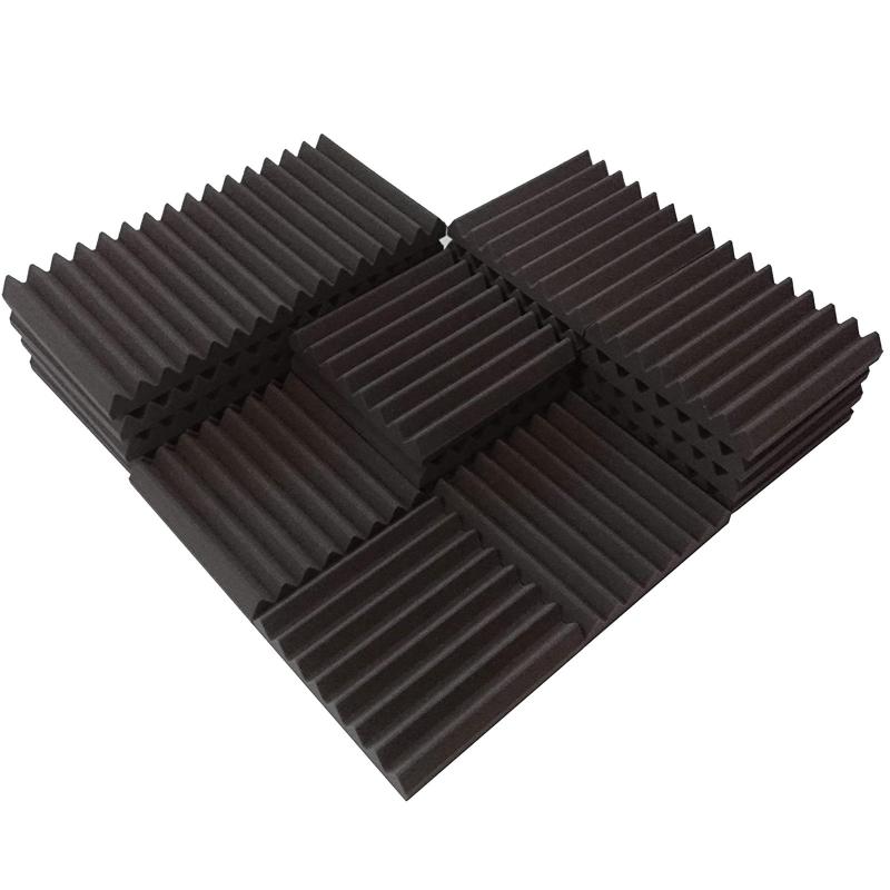 Carpets 24PCS 300x300x25mm Studio Acoustic Foam Sound Proofing Protective Sponge Soundproof Absorption Treatment Panel