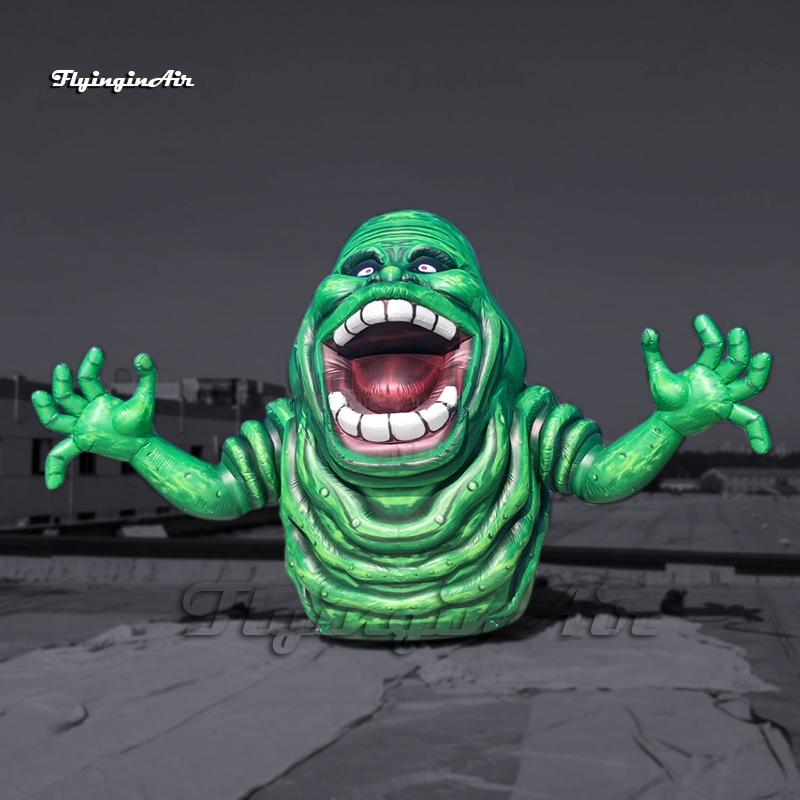 Scary Large Inflatable Slimer Ghostbusters Ghost Character Balloon Air Blow Up Green Monster For Halloween Decorations