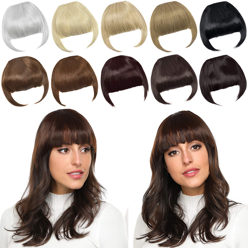 High Quality 8" Short Front Neat bang Clip in bangs fringe Hair extensions straight Synthetic Natural human hair extension hairbangs
High Quality 8" Short Front Neat bang Clip in bangs fringe Hair extensions straight Synthetic Natural human hair extension hairbangs