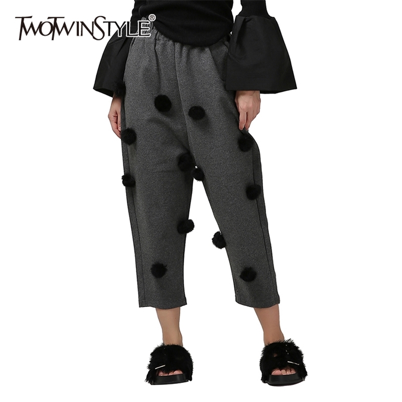 [ Spring Ball Casual Harem Pants For Women Loose Gray Black Fleece Trousers Fashionable Clothing Style 210521
[ Spring Ball Casual Harem Pants For Women Loose Gray Black Fleece Trousers Fashionable Clothing Style 210521