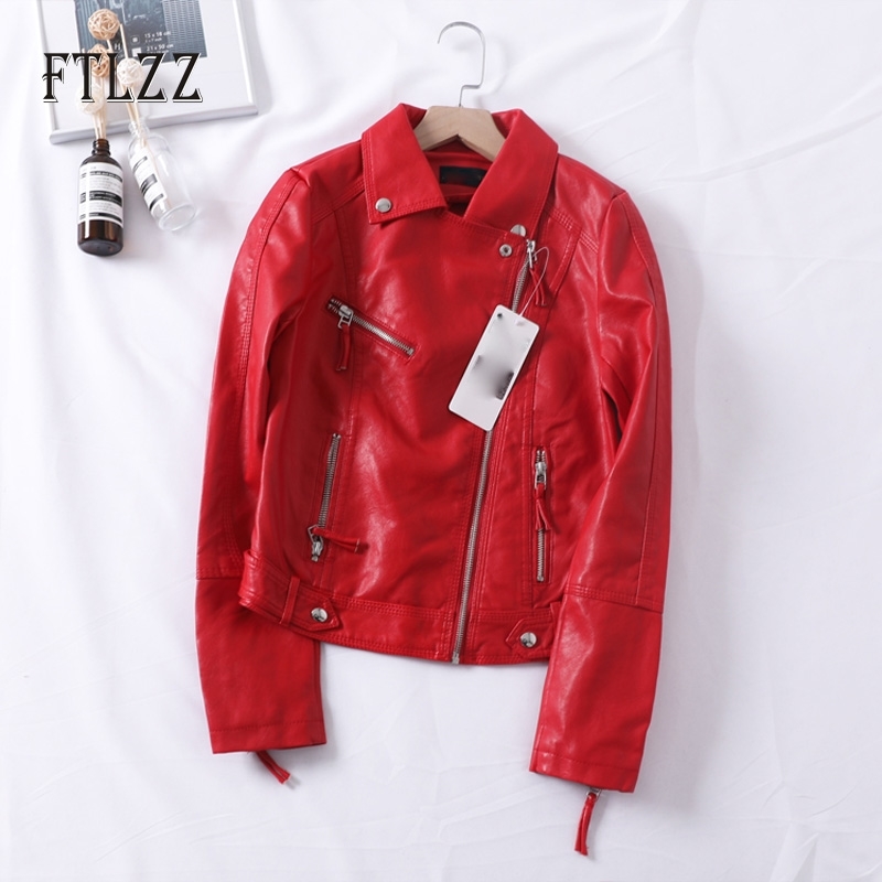 Spring Autumn Coat Women Slim Biker Moto Faux Leather Jacket Ladies Turn Down Collar Zipper Short Coats Female Outerwear 210602
Spring Autumn Coat Women Slim Biker Moto Faux Leather Jacket Ladies Turn Down Collar Zipper Short Coats Female Outerwear 210602
