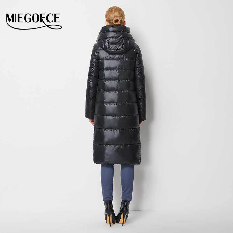 MIEGOFCE Fashionable Coat Jacket Women's Hooded Warm Parkas Bio Fluff Parka Hight Quality Female Winter Collection 211011