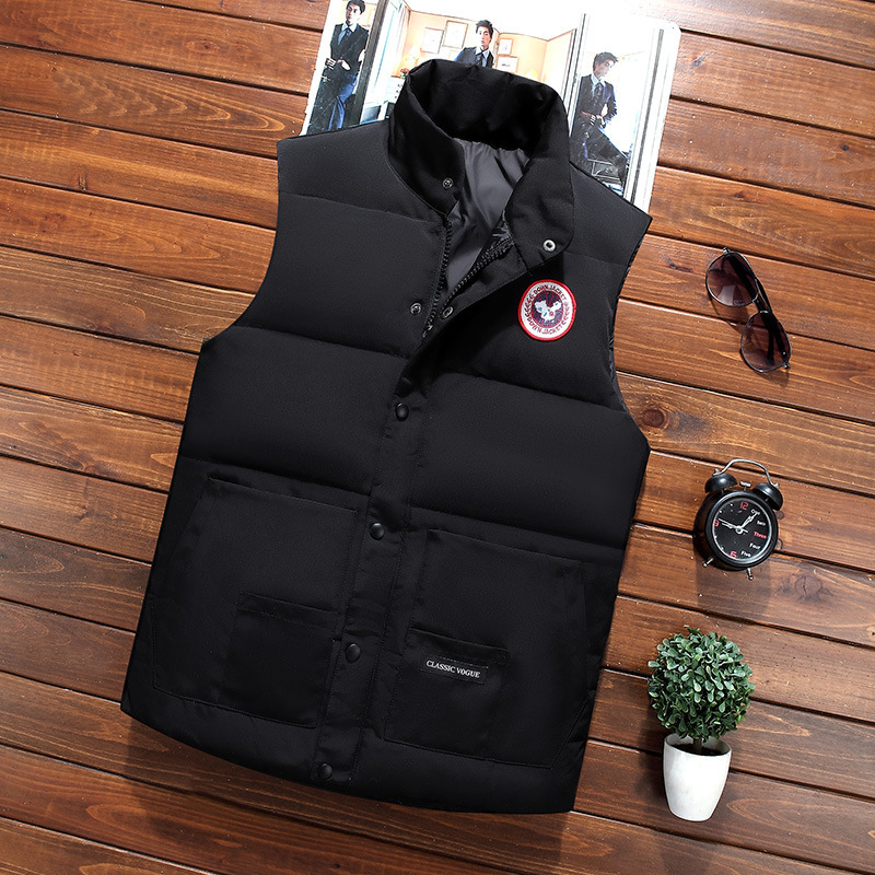 20 winter men's big goose vest, korean fashion thickened warm down, shoulder, stand collar, fashionable coat, Black;white
20 winter men's big goose vest, korean fashion thickened warm down, shoulder, stand collar, fashionable coat, Black;white