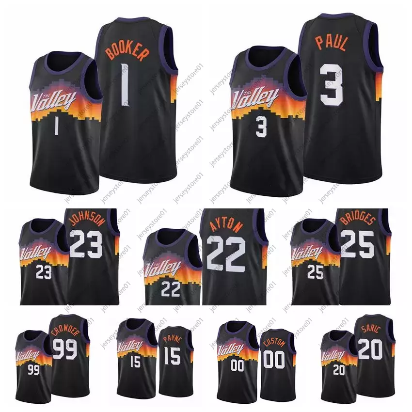 Customize City Chris 3 Paul Devin 1 Booker Basketball Jerseys 25 Mikal Bridges Ayton Jae Crowder JaVale McGee Cameron Payne Edition Men New
Customize City Chris 3 Paul Devin 1 Booker Basketball Jerseys 25 Mikal Bridges Ayton Jae Crowder JaVale McGee Cameron Payne Edition Men New
