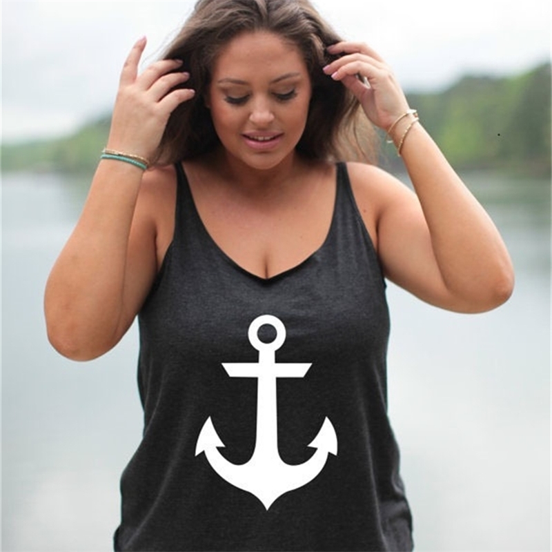 Plus Size /5XL Letter Printed Tank Tops Summer Women Sleeveless Vest Loose Camisole Beach Style T-shirts 210517, Whiteeasy 
Plus Size /5XL Letter Printed Tank Tops Summer Women Sleeveless Vest Loose Camisole Beach Style T-shirts 210517, Whiteeasy