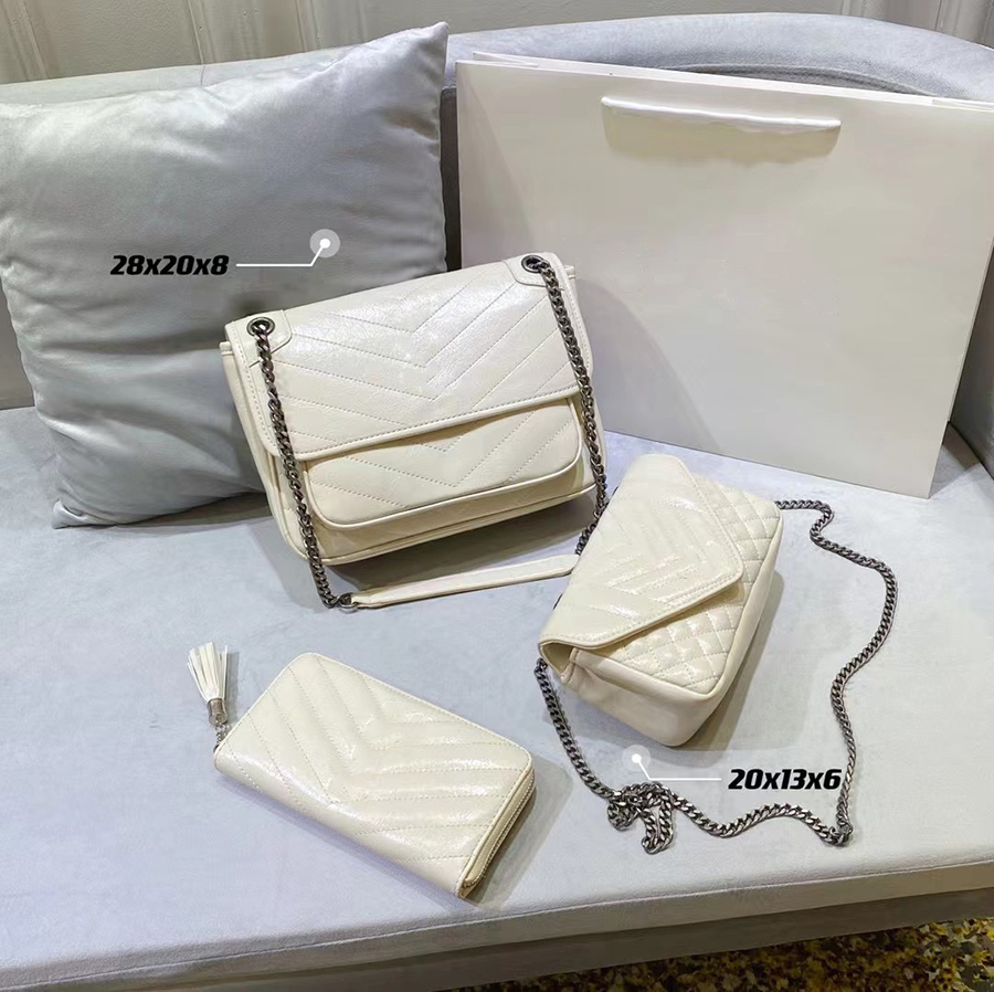 Genuine Leather Fashion woman Shoulder Bags Three-piece Totes Chain belt Handbag Classic pattern Design Super Large Capacity High Quality Gifts 07, Dustbag
Genuine Leather Fashion woman Shoulder Bags Three-piece Totes Chain belt Handbag Classic pattern Design Super Large Capacity High Quality Gifts 07, Dustbag