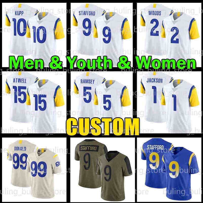 99 Aaron Donald Jersey Matthew Stafford Jalen Ramsey Football Cooper Kupp Los Jake Funk Angeles Robert Woods RamCam Akers Eric Dickerson Tyler Higbee Sony Michel, Custom men jersey
99 Aaron Donald Jersey Matthew Stafford Jalen Ramsey Football Cooper Kupp Los Jake Funk Angeles Robert Woods RamCam Akers Eric Dickerson Tyler Higbee Sony Michel, Custom men jersey