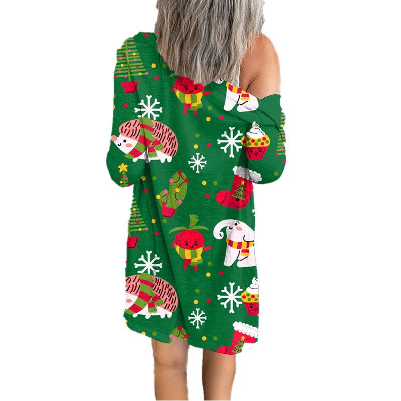 Women's Vests 2022 European And American Christmas Printing Fashion Button Long Sleeve Cardigan Atmosphere Jacket, Black;white
Women's Vests 2022 European And American Christmas Printing Fashion Button Long Sleeve Cardigan Atmosphere Jacket, Black;white