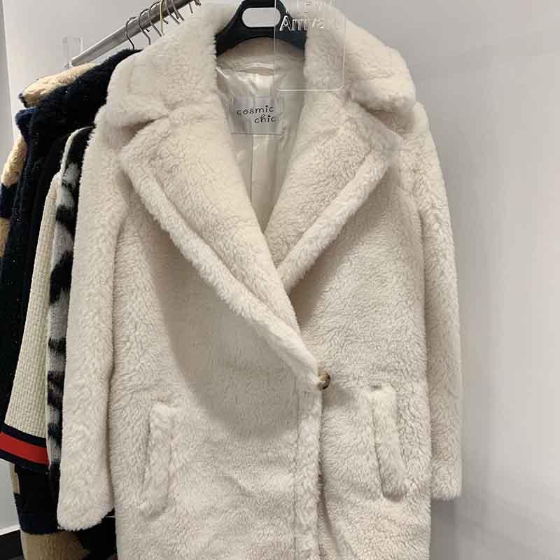 Women' Wool & Blends Cosmicchic Winter Teddy Coat Women Short Turn-Down Collar Single Button Two Color 84% Alpaca Fur Camel Hair Outwear, Khaki
Women' Wool & Blends Cosmicchic Winter Teddy Coat Women Short Turn-Down Collar Single Button Two Color 84% Alpaca Fur Camel Hair Outwear, Khaki