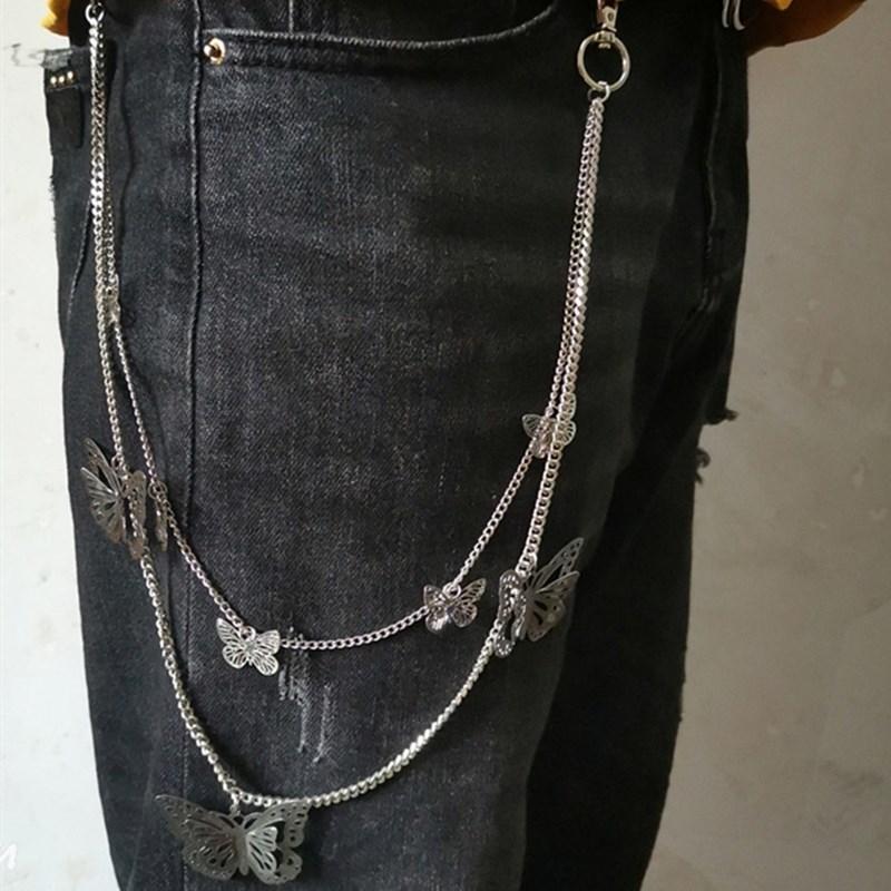 Unisex Fashion Women Two Layer Butterfly Chains For Pant Rock Hiphop Punk Silver Gold Metal Chain Belts Trousers, Black
Unisex Fashion Women Two Layer Butterfly Chains For Pant Rock Hiphop Punk Silver Gold Metal Chain Belts Trousers, Black
