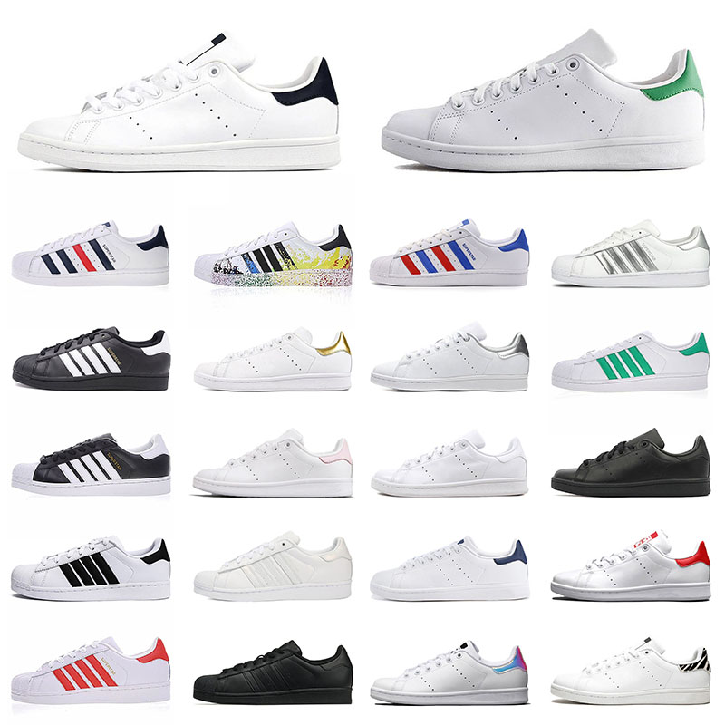 Stan Smith Superstar Hologram Platform Leather fashion Designer Shoes Plate-forme Men Women Superstars Luxurys Designers Flat Trainers Sports Sneakers EUR 36-45, A1 36-45 triple black
Stan Smith Superstar Hologram Platform Leather fashion Designer Shoes Plate-forme Men Women Superstars Luxurys Designers Flat Trainers Sports Sneakers EUR 36-45, A1 36-45 triple black