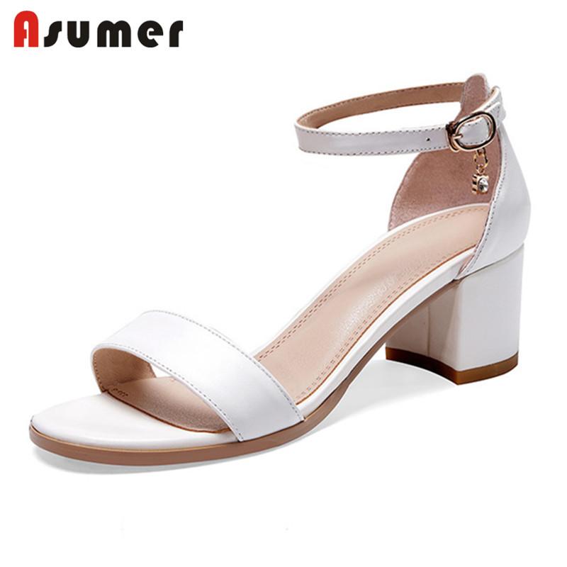 Sandals ASUMER 2021 Top Quality Genuine Leather Shoes Women Buckle Simple Square Heel Summer Fashion Party Woman, Black
Sandals ASUMER 2021 Top Quality Genuine Leather Shoes Women Buckle Simple Square Heel Summer Fashion Party Woman, Black