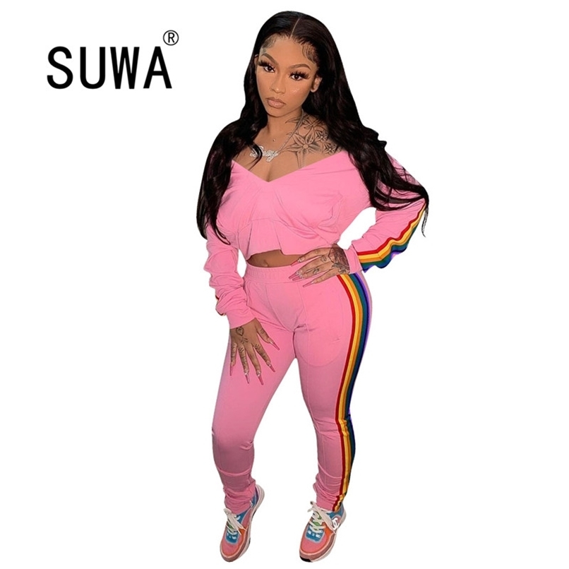 Side Striped Patchwork Lounge Wear 2 Piece Pants Set Women Long Sleeve Pullover Top Tunic Skinny Pencil Trousers Sweat Suit 210525, Black
Side Striped Patchwork Lounge Wear 2 Piece Pants Set Women Long Sleeve Pullover Top Tunic Skinny Pencil Trousers Sweat Suit 210525, Black