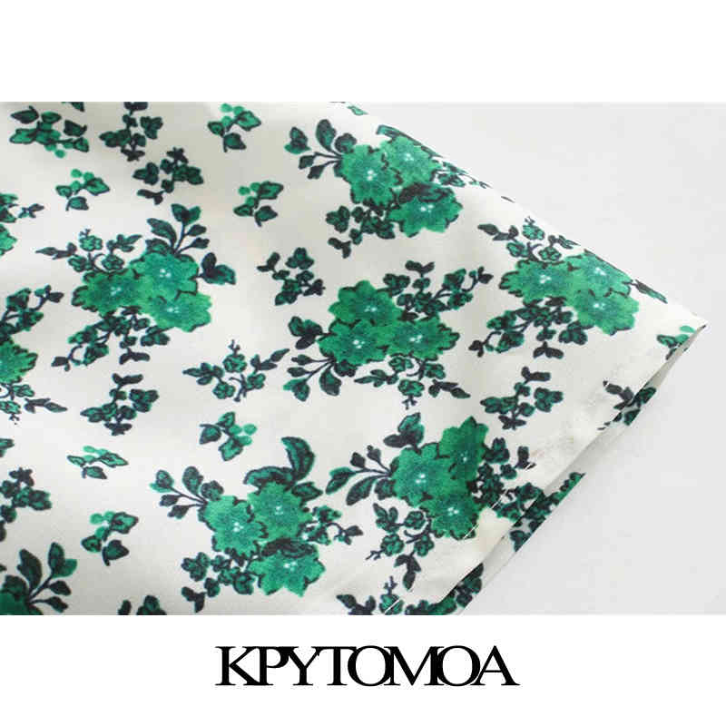 Women Elegant Fashion Flroal Print Midi Dress O Neck Half Sleeve Female Dresses Vestidos Mujer 210420