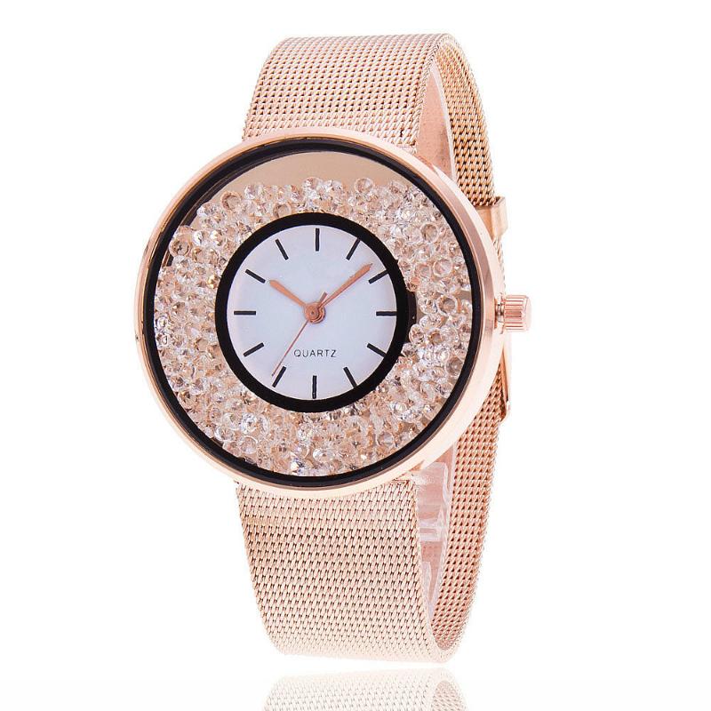 Wristwatches Stainless Steel Rose Gold Watches Quartz Luxury Women Rhinestone Relogio Feminino Fashion Gift Clock
Wristwatches Stainless Steel Rose Gold Watches Quartz Luxury Women Rhinestone Relogio Feminino Fashion Gift Clock