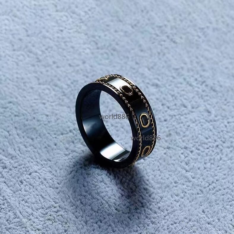 Couple Ring Fashion Jewelry Simple Letter Rings Quality Ceramic Material White black for gift US Size 6-11, Silver
Couple Ring Fashion Jewelry Simple Letter Rings Quality Ceramic Material White black for gift US Size 6-11, Silver