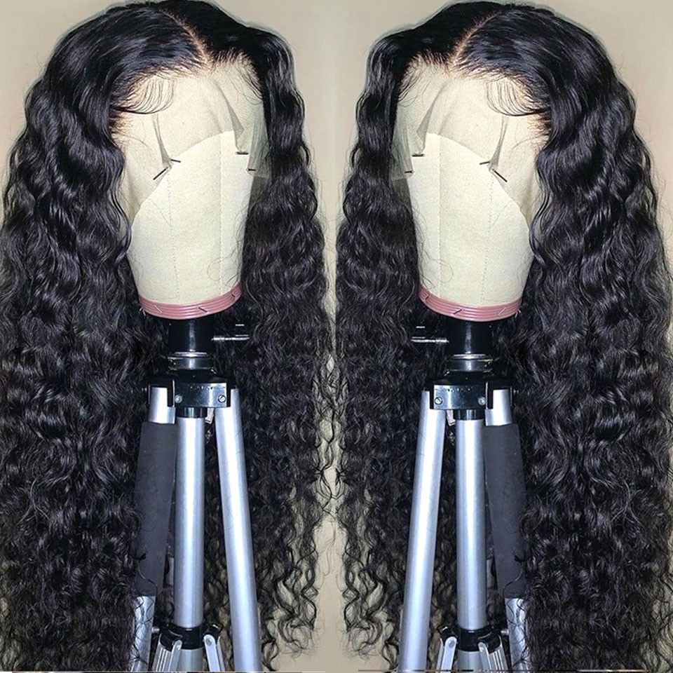 Water Wave HD Lace Wigs Human Hair 4x4 5x5 13x4 13x6 Lace Wigs Bleach Knots Pre Plucked Natural Hairline For Black Women
