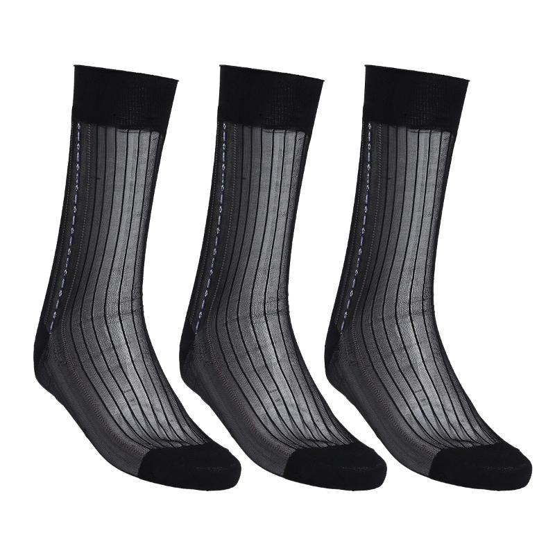Men's Socks 3 Pairs Mens Over The Calf Jacquard Stockings Striped Sheer Silk Elasticity Breathable Males Fashion Business, Black
Men's Socks 3 Pairs Mens Over The Calf Jacquard Stockings Striped Sheer Silk Elasticity Breathable Males Fashion Business, Black