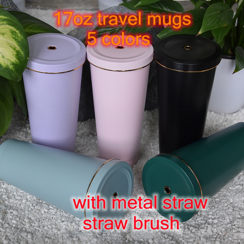 Travel Stainless Steel Tumbler 17OZ/500Ml with metal Straw Lid Insulated Coffee Mugs Drinking Cup seam liner for Home Office Camping Hiking Keep Drinks Heat & Cold, 17oz coffee mugs
Travel Stainless Steel Tumbler 17OZ/500Ml with metal Straw Lid Insulated Coffee Mugs Drinking Cup seam liner for Home Office Camping Hiking Keep Drinks Heat & Cold, 17oz coffee mugs