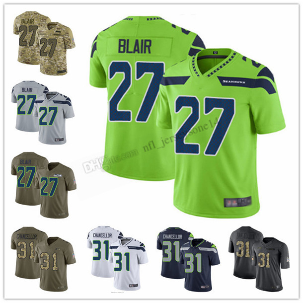 2021 Custom Mens women youth SeattleSeahawks27 Marquise Blair 31 Kam Chancellor White green black 100th Season Vapor Limited Foo
2021 Custom Mens women youth SeattleSeahawks27 Marquise Blair 31 Kam Chancellor White green black 100th Season Vapor Limited Foo